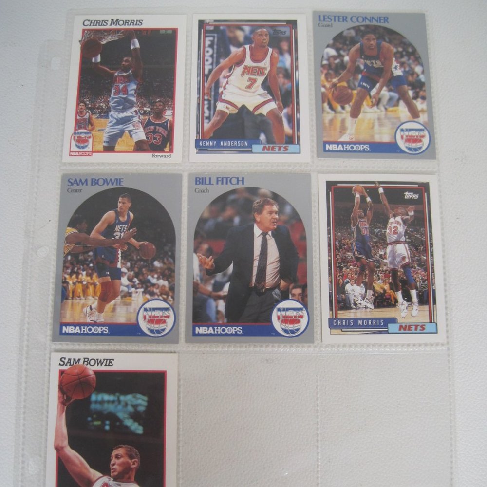 New Jersey Nets Lot of 7 NBA Player Cards